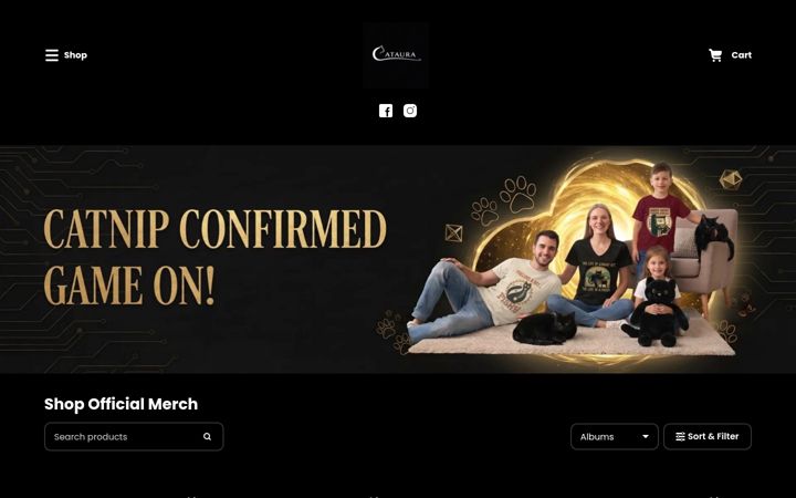 Screenshot of cataura.shop