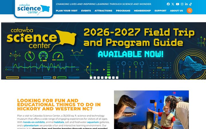 Screenshot of catawbascience.org