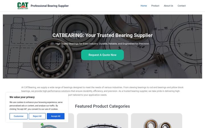 Screenshot of catbearing.com