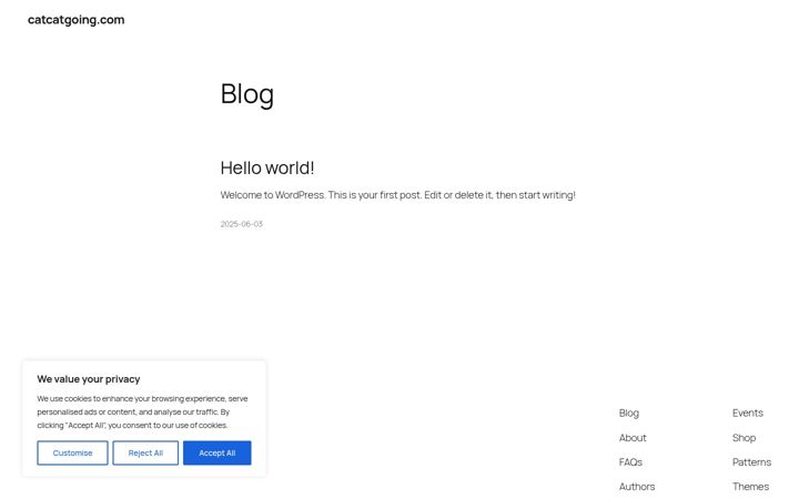 Screenshot of catcatgoing.com