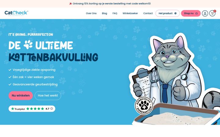 Screenshot of catcheck.com