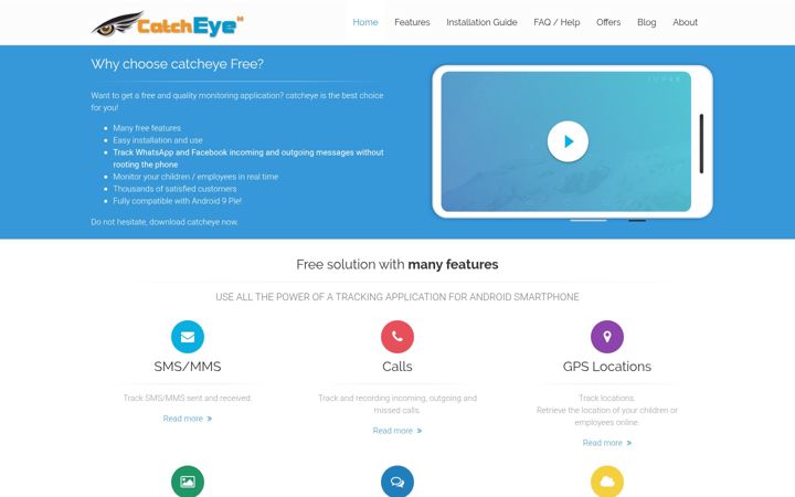 Screenshot of catcheye.net