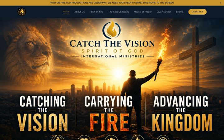 Screenshot of catchhisvision.org