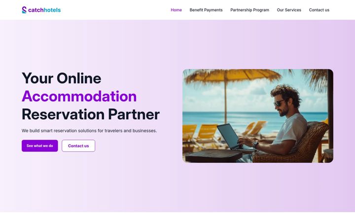 Screenshot of catchhotels.com