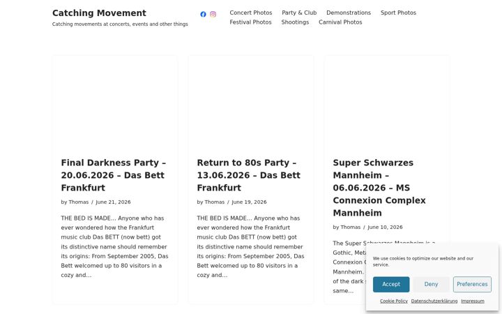 Screenshot of catchingmovement.de