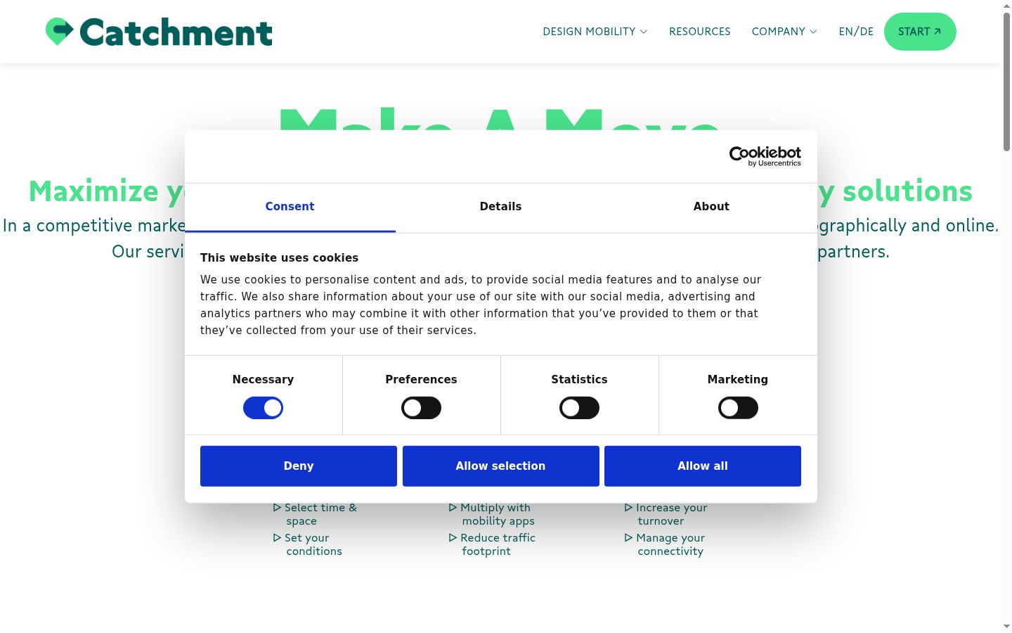 Screenshot tal-banner tal-kunsens muri qabel kwalunkwe interazzjoni