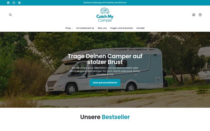 Screenshot of catchmycamper.de
