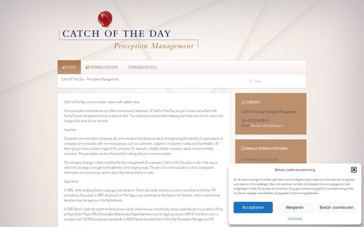 Screenshot of catchoftheday.nl
