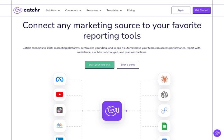 Screenshot of catchr.io