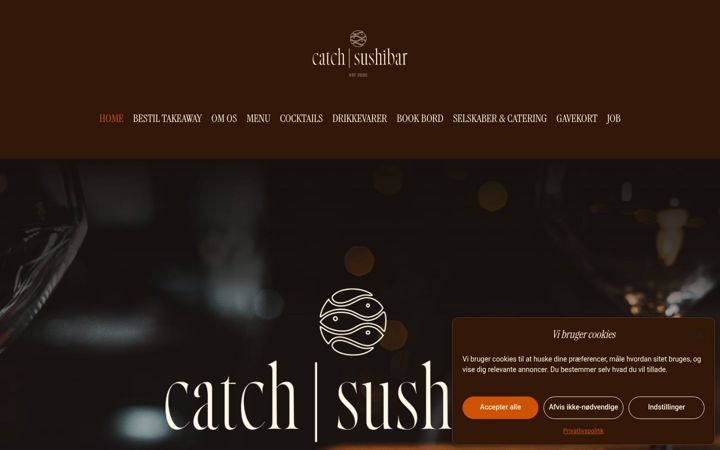Screenshot of catchsushibar.dk