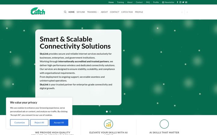 Screenshot of catchsyria.com