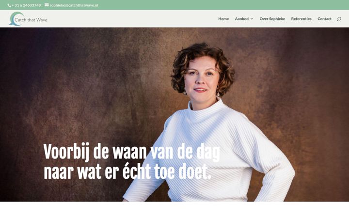 Snímek obrazovky catchthatwave.nl