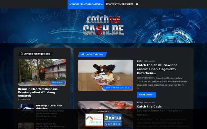 Screenshot of catchthecash.de
