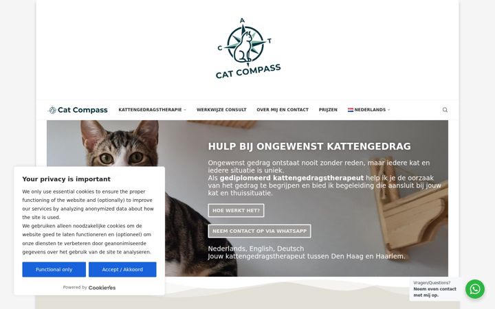 Screenshot of catcompass.nl