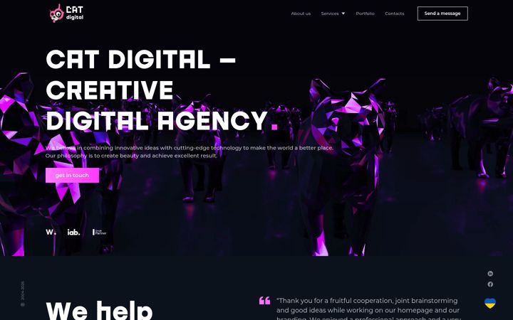 Screenshot of catdigital.uk