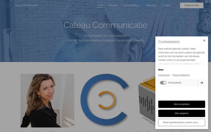 Screenshot of cateau.nl