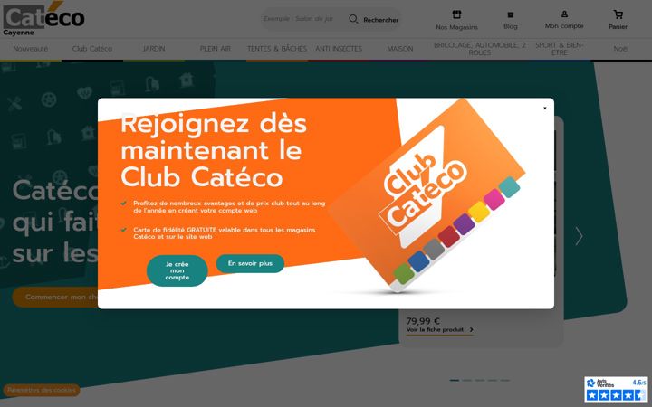 Screenshot of cateco.fr