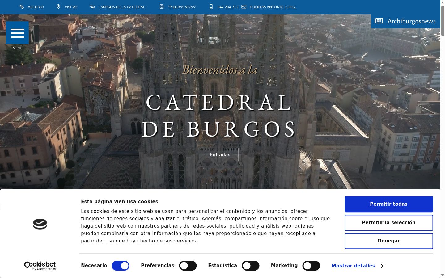 Sutikimo reklamjuostės, rodytos prieš bet kokią sąveiką, ekrano kopija