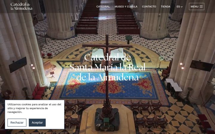 Screenshot of catedraldelaalmudena.es