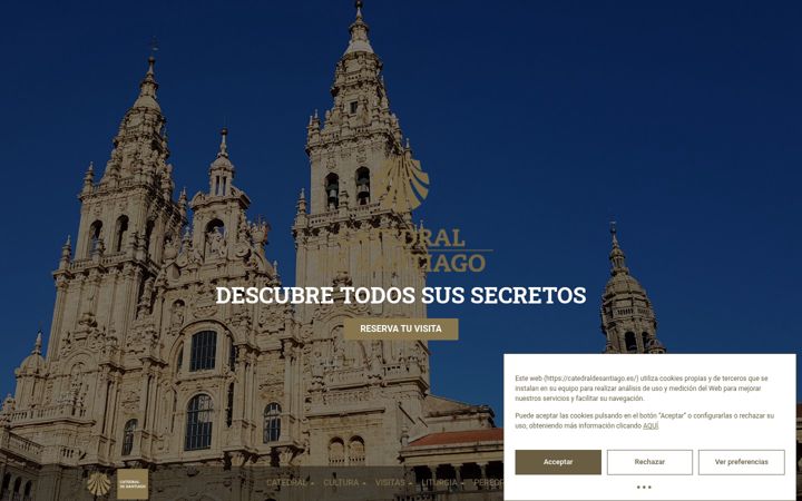 Screenshot of catedraldesantiago.es