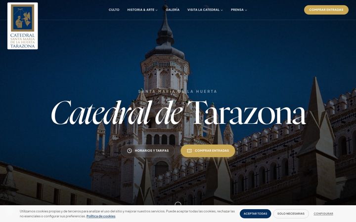 Screenshot of catedraldetarazona.es