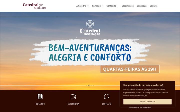 Screenshot of catedralonline.com.br