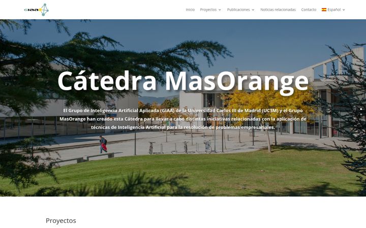 Screenshot of catedramasmovil.uc3m.es