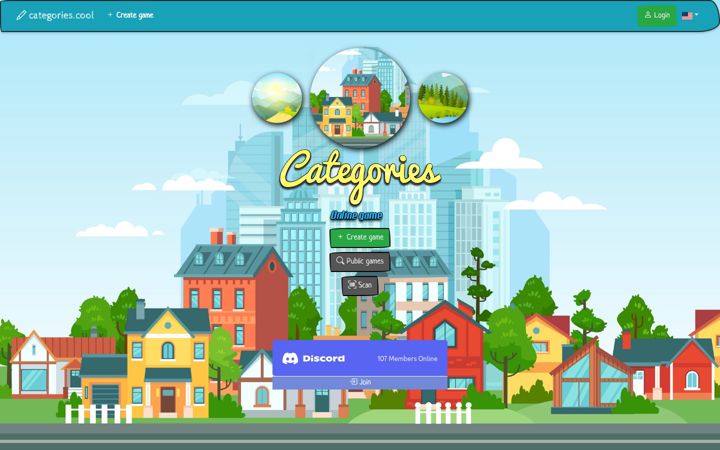 Screenshot of categories.cool