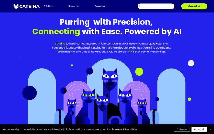 Screenshot of cateina.com