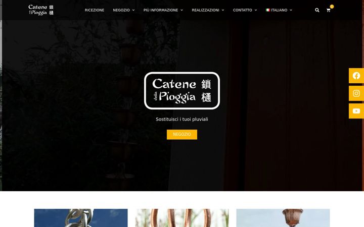 Screenshot of catenedellapioggia.com