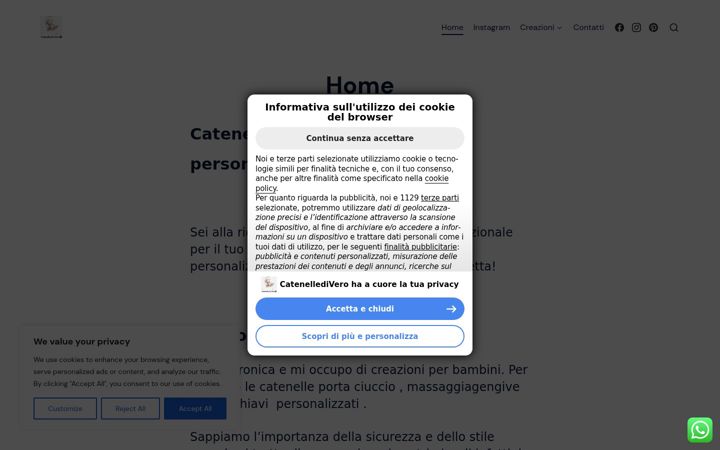 Screenshot of catenelledivero.altervista.org