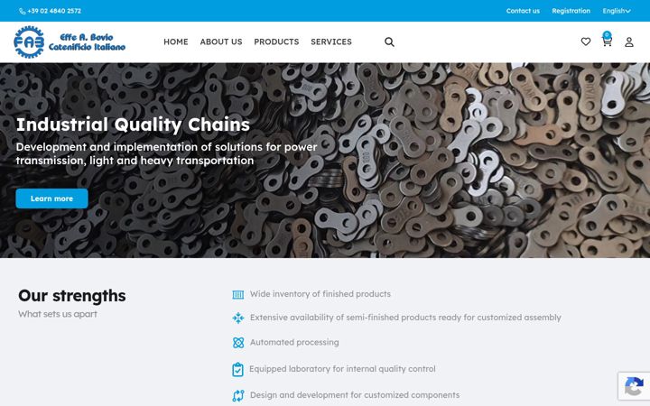 Screenshot of catenificioitaliano.com