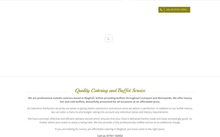 Screenshot of cateredtoperfection.co.uk