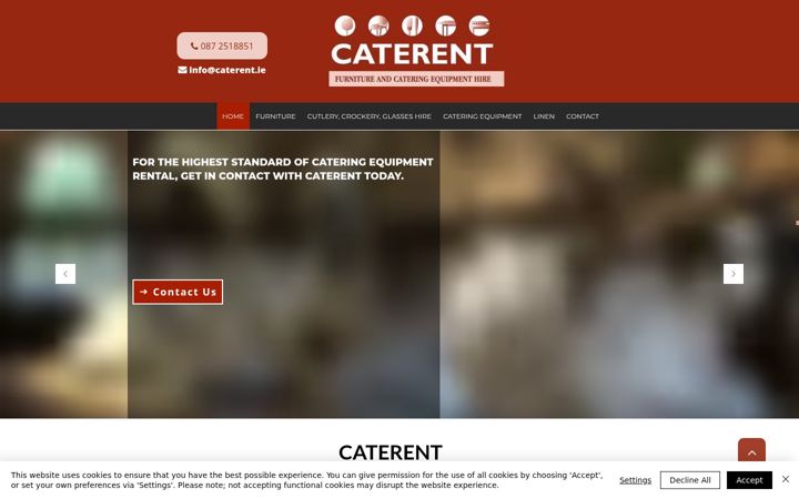 Screenshot of caterent.ie