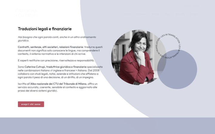 Screenshot of caterinacutrupi.com