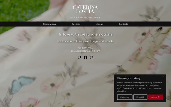 Screenshot of caterinalostia.com