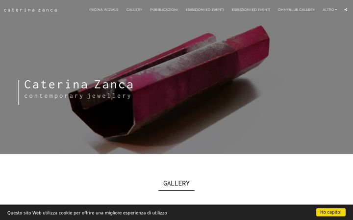 Screenshot of caterinazanca.com