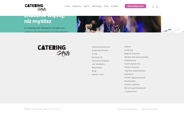 Snímek obrazovky catering-arts.pl