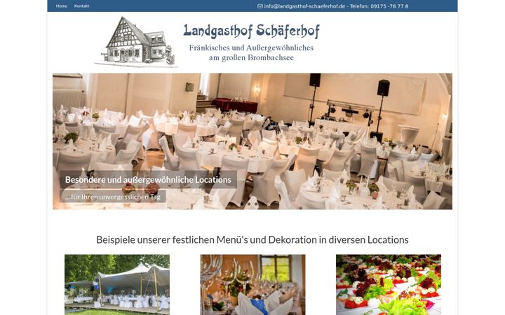 Screenshot of catering-brombachsee.de