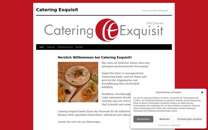 Screenshot of catering-exquisit.de