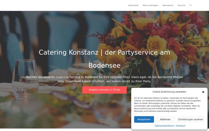 Screenshot of catering-konstanz.com