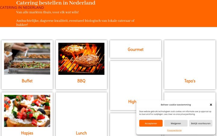 Screenshot of catering-nederland.nl