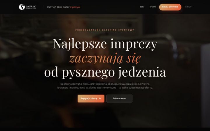 Screenshot of catering-production.pl
