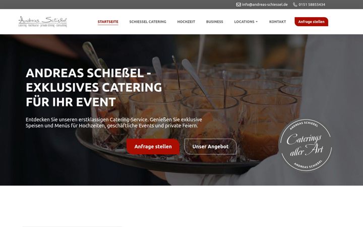 Screenshot of catering-schiessel.de