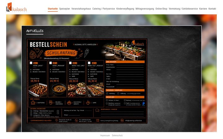 Screenshot of catering-sohland.de