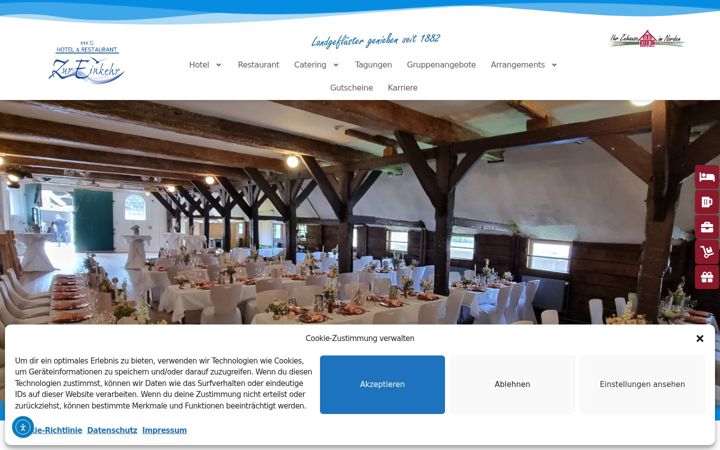 Captură de ecran a catering-zureinkehr.de