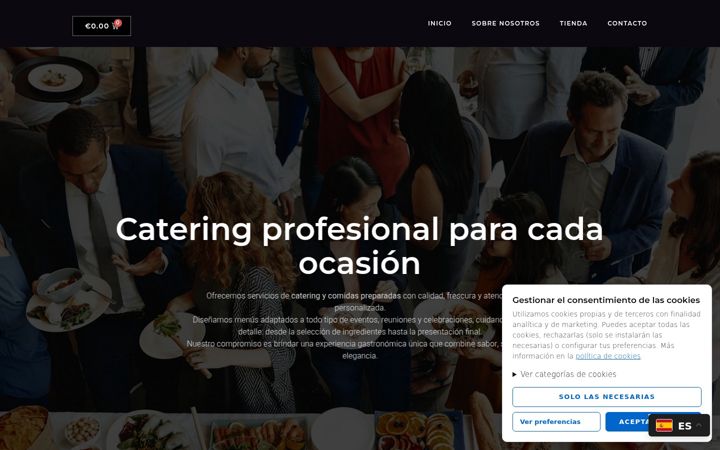 Screenshot of cateringahmed.com