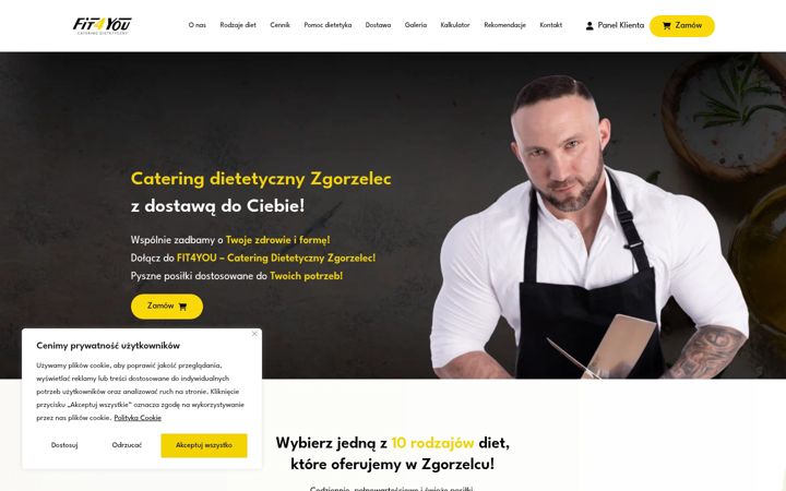 Screenshot of cateringdietetycznyzgorzelec.pl