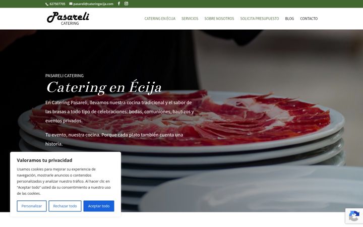 Screenshot of cateringecija.com