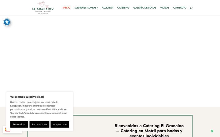 Screenshot of cateringelgranaino.es